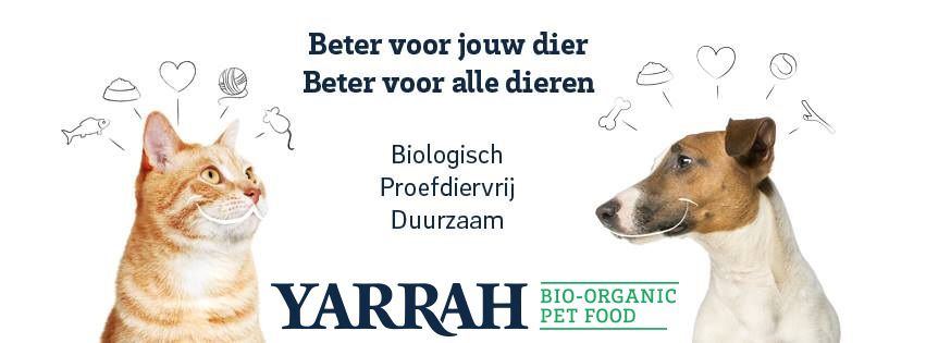 Yarrah hondenvoer logo met kat en hond
